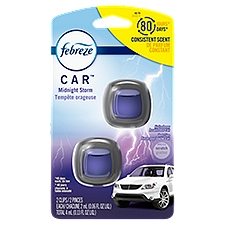 Febreze Car Midnight Storm Scent, Air Freshener Vent Clip, 0.13 Fluid ounce