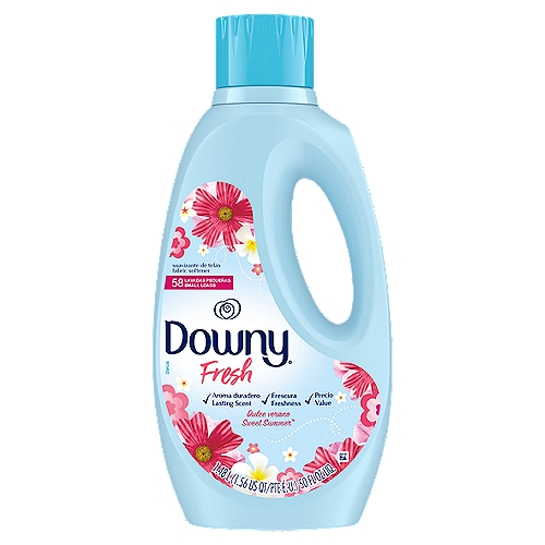 Downy Fresh Sweet Summer 50 oz
Try Downy Sweet Summer Fabric Softener, formulated to keep clothes soft, fresh, and static-free.