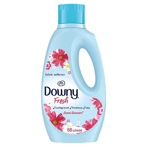Downy Fresh Sweet Summer 50 oz
Try Downy Sweet Summer Fabric Softener, formulated to keep clothes soft, fresh, and static-free.