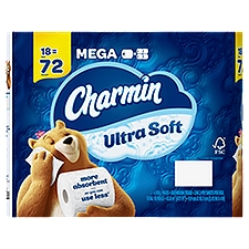 Charmin Ultra Soft Toilet Paper 18 Mega Roll, 244 sheets per roll