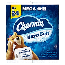 Charmin Ultra Soft 244 Sheets Per Roll, Toilet Paper, 146.4 Each