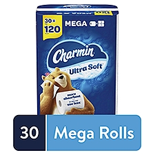 Charmin Ultra Soft Bathroom Tissue 30 Mega Rolls, 244 Sheets Per Roll