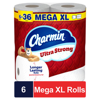 Charmin Ultra Strong Toilet Paper 6 Mega XL Rolls