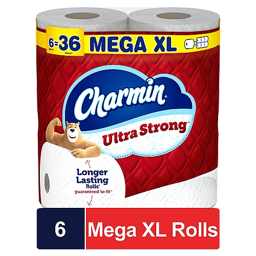 Charmin Ultra Strong Toilet Paper 6 Mega XL Rolls