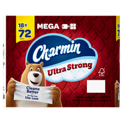 Charmin Ultra Strong Toilet Paper Mega Roll, 242 Sheets per Roll, 30 Count  