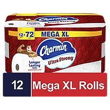 Charmin Ultra Strong Toilet Paper 12 Super Mega Rolls, 363 Sheets Per Roll, 435.6 Each