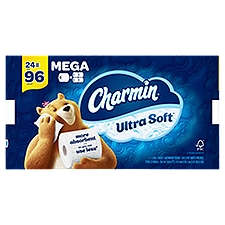 Charmin Ultra Soft Toilet Paper 24 Mega Roll, 244 Sheets Per Roll