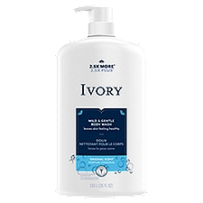 Ivory Mild & Gentle Body Wash, Original Scent, 1035 mL, 35 Fluid ounce
