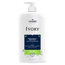 Ivory Mild & Gentle Aloe Scent, Body Wash, 35 Fluid ounce