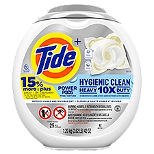 Tide Power Pods Hygienic Clean Heavy Duty Free Nature, 25 Each