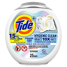 Tide, Hygienic Clean Heavy Duty Power Pods Free Nature 42 oz, 25 Each