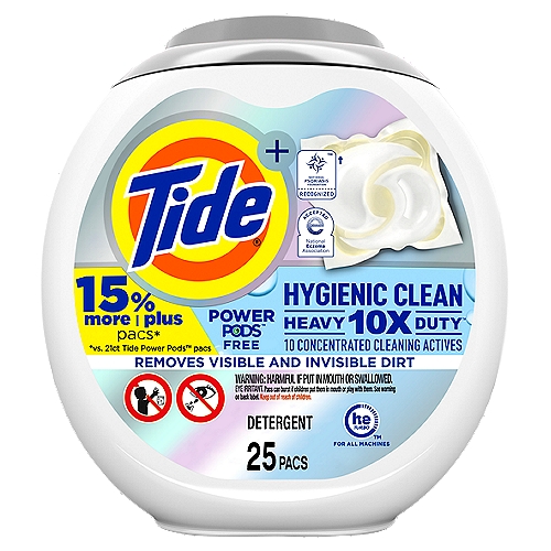 Tide, Hygienic Clean Heavy Duty Power Pods Free Nature 42 oz