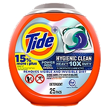 Tide Power Pods Hygienic Clean Heavy Duty Original, Liquid Laundry Detergent, 42 Ounce