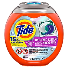 Tide Hygienic Clean Heavy 10x Duty Power PODS Laundry D, 25 Each