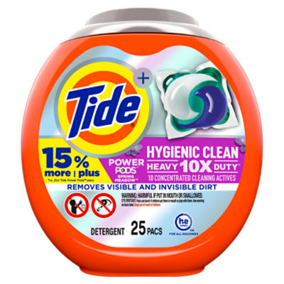 Tide Plus Power Pods Spring Meadow Detergent, 42 oz