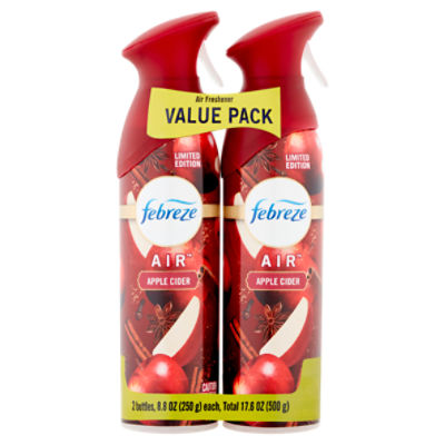 Febreze Air Apple Cider Air Freshener Limited Edition Value Pack, 8.8 oz, 2 count