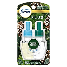 Febreze Odor-Fighting Fade Defy PLUG Air Freshener Winter Spruce, .87 oz Oil Refill, 1 Count
