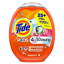 Tide Plus Pods 4 in 1 Downy April Fresh, Detergent, 81 Ounce