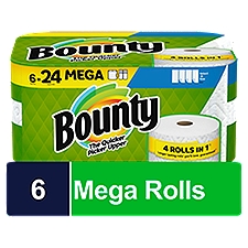 Bounty Select-A-Size White Paper Towels, 6 count, 10.8 Each