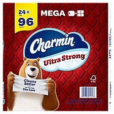 Charmin Ultra Strong Toilet Paper 24 Mega Rolls, 242 Sheets Per Roll