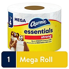 Charmin Essentials Strong Toilet Paper 1 Mega Roll, 429 sheets per roll, 429 Each