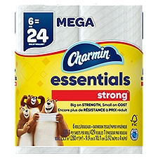 Charmin Essentials Strong Essentials Strong, Bathroom Tissue, 257.4 Each