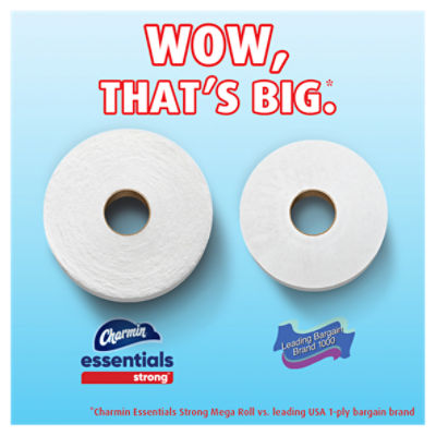 Charmin Essentials Strong Bathroom Tissue Mega Rolls, 6 count
