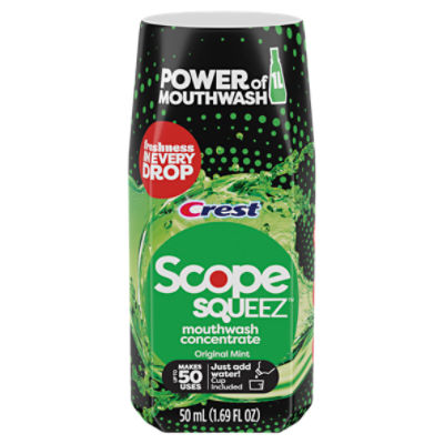 Crest Scope Squeez Original Mint Mouthwash Concentrate, 1.69 fl oz ShopRite