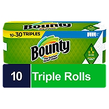 Bounty Select-A-Size White Triple Rolls Paper Towels, 10 count, 135 Each