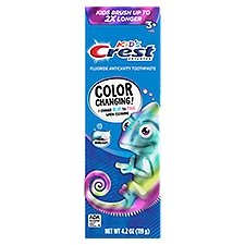 Crest Kid's Advanced Bubblegum Fluoride Anticavity Toothpaste, 3 Yrs+, 4.2 oz
