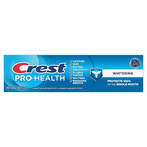 Crest Pro-Health Whitening Fluoride Toothpaste, 4.3 oz