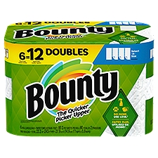 Bounty Select-A-Size White Double Paper Towels, 6 count