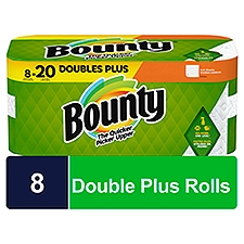 Bounty White Full Sheets Double Plus Rolls Paper Towels, 8 count, 584 Each
