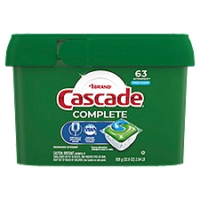 Cascade Complete Fresh Scent Dishwasher Detergent, 63 count, 2.04 lb