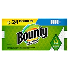 Bounty Select-A-Size White Double Rolls Paper Towels, 12 count