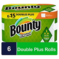 Bounty Double Plus Full Sheets Paper Towels, 6 count, 438 Each