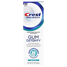Crest Pro-Health Gum Detoxify Fluoride Toothpaste for Anticavity and Antigingivitis, 3.7 oz