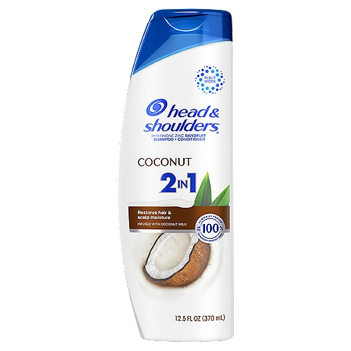 Head & Shoulders Coconut 2in1 Dandruff Shampoo + Conditioner, 12.5 fl oz