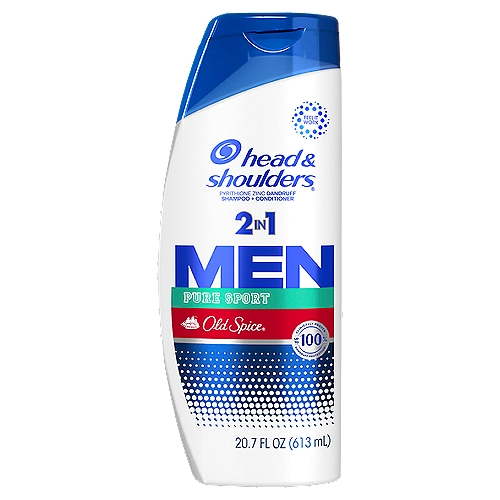Head & Shoulders Men Old Spice Pure Sport 2in1 Dandruff Shampoo + Conditioner, 20.7 fl oznEver find yourself wanting to fight dandruff and smell better at the same time? Get the best of both worlds with Head and Shoulders Old Spice Pure Sport Men's Anti-Dandruff 2-in-1 Shampoo and Conditioner. Ignite your senses and feel it working with every wash. Head and Shoulders' unique formula works 7 surface layers deep in your scalp to help stop dandruff at its source and maintain healthy hair. Brought to you by America's #1 dermatologist-recommended brand, this formula is gentle enough on hair for everyday use, but powerful enough to stop the toughest flakes.* Plus, it leaves your hair with the clean, lemon-lime scent of Old Spice Pure Sport, for a double dose of heavenly smelling, dandruff-fighting confidence! Our unique formula, with zinc pyrithione, delivers 7 healthy scalp and hair benefits: Fights dryness Calms itching+Relieves irritation+Reduces redness+Controls oiliness^Removes flakes+^Beautiful hair* visible flakes; with regular use** based on volume of sales+ associated with dandruff^ washes away oil and flakes