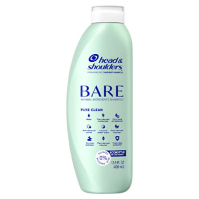 Head & Shoulders BARE Pure Clean Dandruff Shampoo, Anti-Dandruff Treatment, 13.5 FL ounce