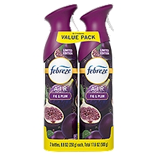 Febreze Air Fig & Plum Air Freshener Value Pack Limited Edition, 8.8 oz, 2 count