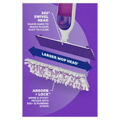 Swiffer Power Mop, Floor Cleaner for Mopping Tile, Vinyl, Laminate, Wood, Cleaning Set, Fresh Scent Image 7 of 9