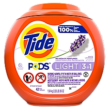 Tide Pods White Lavender Light 3 in 1 Detergent, 42 count, 36 oz