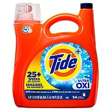 Tide Plus Ultra Oxi Detergent, 94 loads, 154 fl oz liq