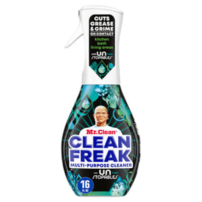 Mr. Clean Clean Freak All Purpose Cleaner Spray, Multi-Surface Cleaning, Unstopables Scent, 16oz