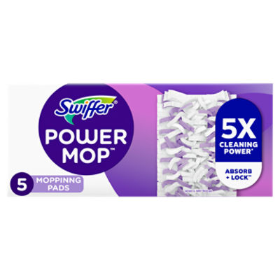 Swiffer Power Mop Mopping Pads, 5 count, 5 Each