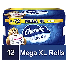 Charmin Ultra Soft Toilet Paper 12 Mega XL Rolls, 403.2 Each