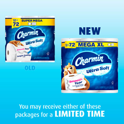 Charmin Ultra Soft Toilet Paper 6 Mega XL Rolls - The Fresh Grocer