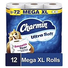 Charmin Ultra Soft Toilet Paper 12 Mega XL Rolls, 40.32 Each