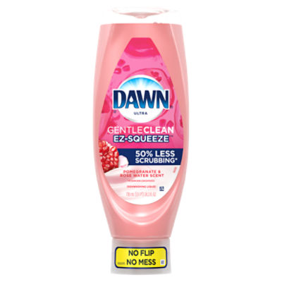 Dawn Gentle Clean Pomegranate & Rose Water Scent Dishwashing Liquid, 24.3 fl oz, 24.3 Fluid ounce